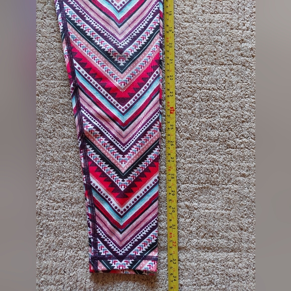 Aerie Chill Play Move Multicolor Aztec Striped Leggings Pants - Picture 5 of 6